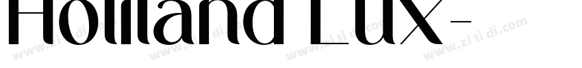 Holiland Lux字体转换
